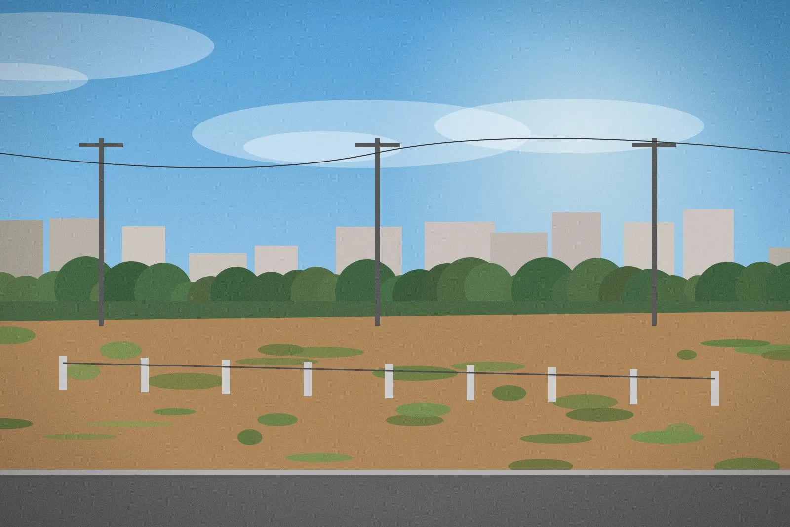 Road in front of the plot — 10 Marla Possession Plot for Sale in Lake City Sector M-2, Block B